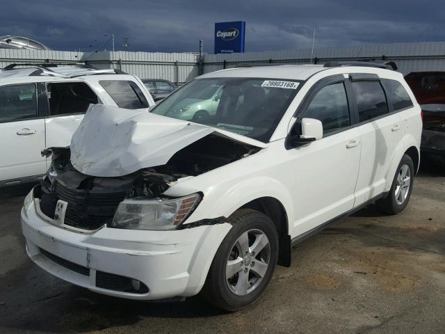 3D4PG5FV1AT150541 - 2010 DODGE JOURNEY SX WHITE photo 2