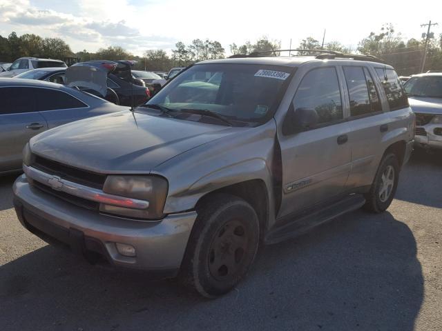 1GNDS13S732165560 - 2003 CHEVROLET TRAILBLAZE TAN photo 2