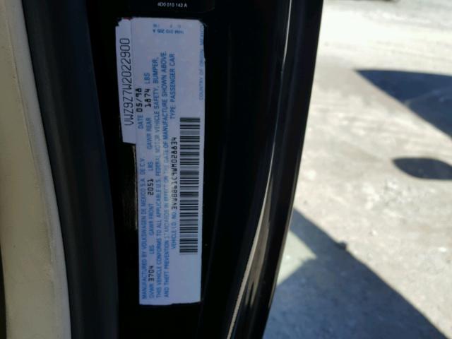 3VWBB61C9WM028834 - 1998 VOLKSWAGEN NEW BEETLE 黑色 照片 10