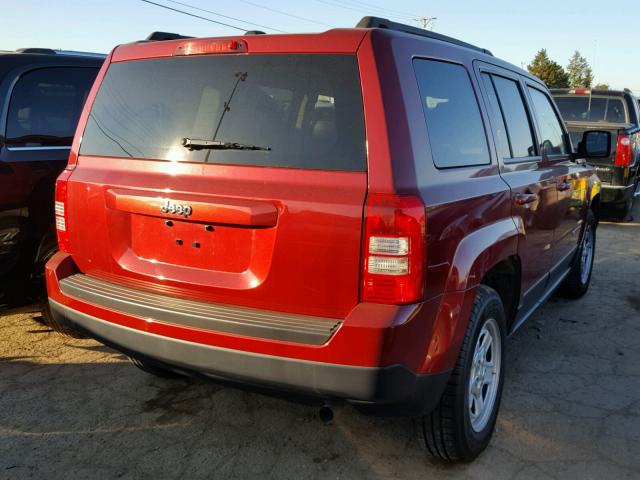 1C4NJPBB8FD110273 - 2015 JEEP PATRIOT SP RED photo 4