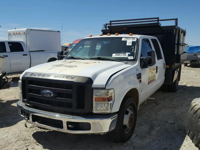 1FDWW36R18EB12509 - 2008 FORD F350 SUPER WHITE photo 2