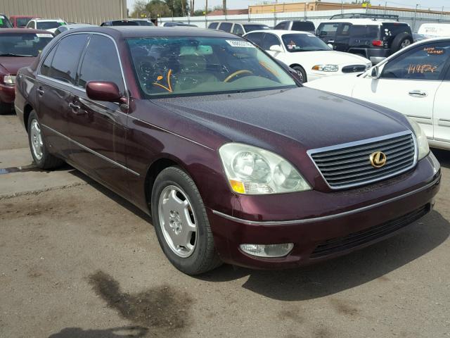 JTHBN30F110017566 - 2001 LEXUS LS 430 BURGUNDY photo 1