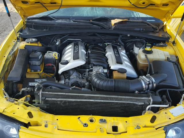 6G2VX12G34L214882 - 2004 PONTIAC GTO YELLOW photo 7