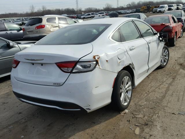 1C3CCCAB2FN738033 - 2015 CHRYSLER 200 LIMITE WHITE photo 4