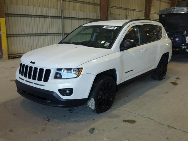 1C4NJCBA4ED886849 - 2014 JEEP COMPASS SP WHITE photo 2