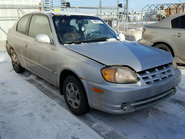 KMHCG35G53U246051 - 2003 HYUNDAI ACCENT BAS SILVER photo 1