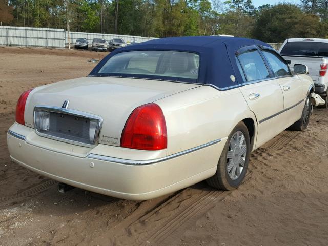 1LNHM83W33Y632790 - 2003 LINCOLN TOWN CAR C BEIGE photo 4