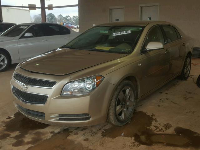 1G1ZH57B58F184776 - 2008 CHEVROLET MALIBU 1LT GOLD photo 2