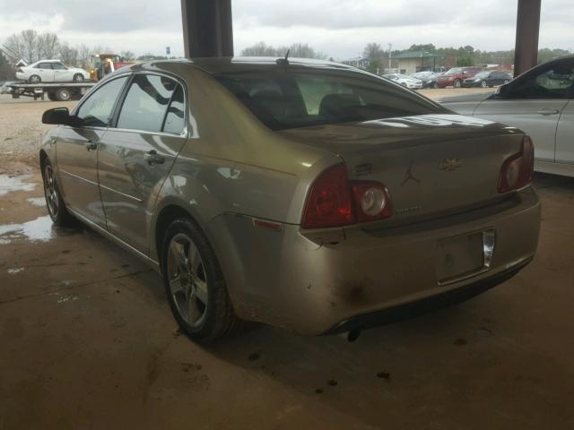 1G1ZH57B58F184776 - 2008 CHEVROLET MALIBU 1LT GOLD photo 3