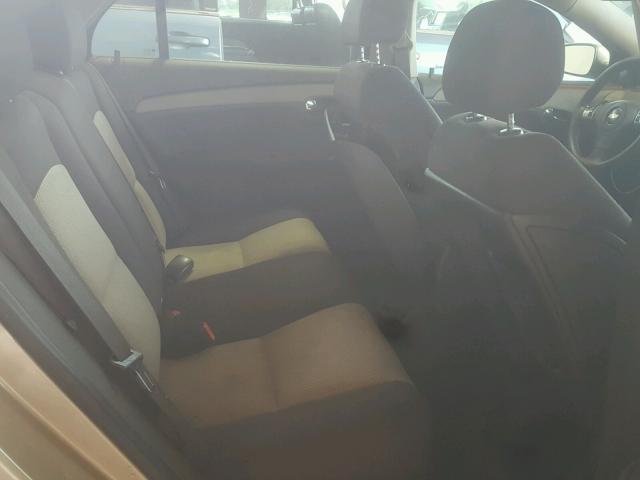 1G1ZH57B58F184776 - 2008 CHEVROLET MALIBU 1LT 金色 照片 6