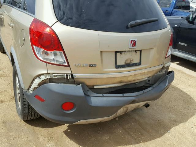 3GSCL33P28S514262 - 2008 SATURN VUE XE TAN photo 9