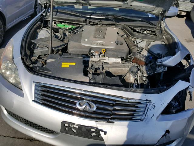 JNKCV64EX8M117885 - 2008 INFINITI G37 BASE SILVER photo 7