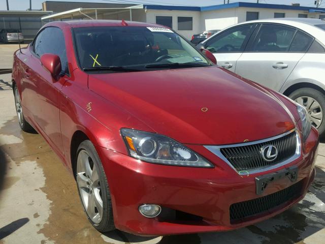 JTHFE2C29C2508415 - 2012 LEXUS IS 350 RED photo 1