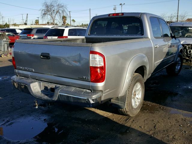 5TBET34175S485509 - 2005 TOYOTA TUNDRA DOU GRAY photo 4