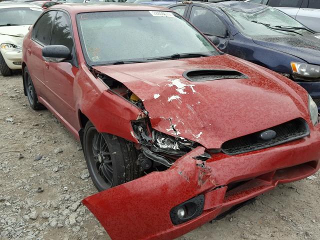 4S3BL676054205038 - 2005 SUBARU LEGACY GT RED photo 1