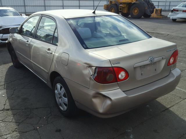 1NXBR32E25Z444095 - 2005 TOYOTA COROLLA SE GOLD photo 3