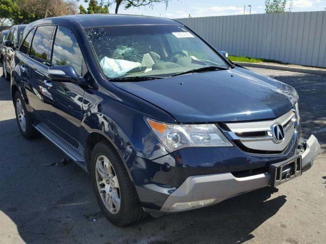 2HNYD28449H534423 - 2009 ACURA MDX TECHNO BLUE photo 1