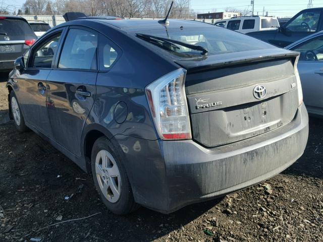 JTDKN3DU9A1295586 - 2010 TOYOTA PRIUS GRAY photo 3