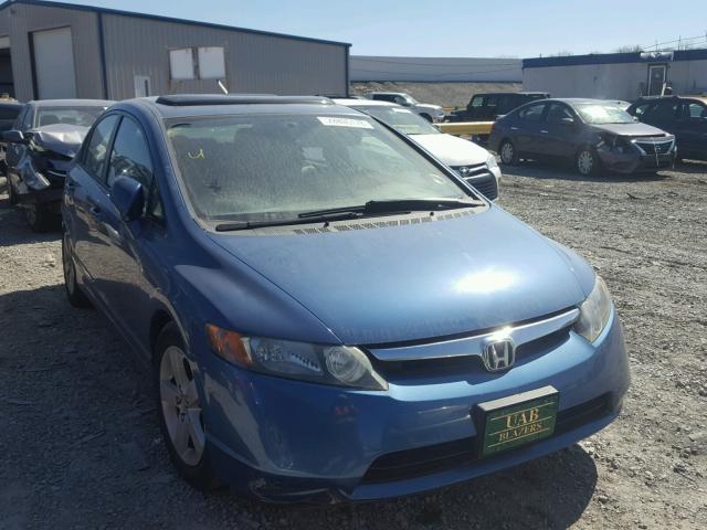 1HGFA16807L037022 - 2007 HONDA CIVIC EX BLUE photo 1