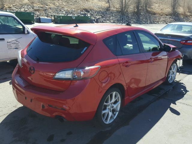 JM1BL1K36B1468664 - 2011 MAZDA SPEED 3 RED photo 4