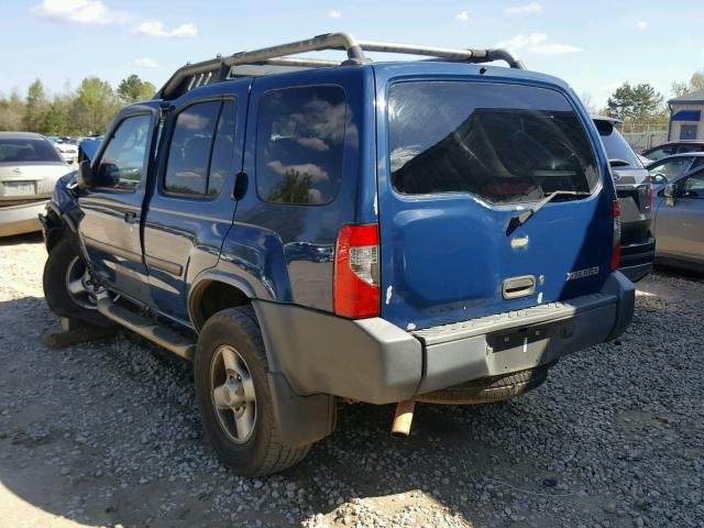 5N1ED28T93C659794 - 2003 NISSAN XTERRA XE BLUE photo 3