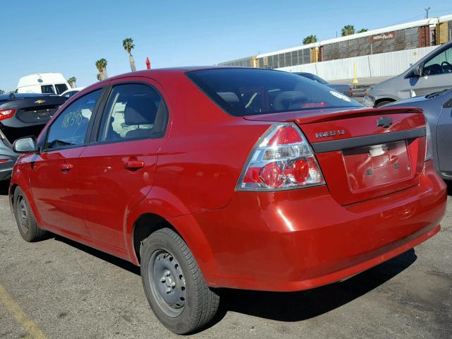 KL1TD5DE1AB120147 - 2010 CHEVROLET AVEO LS 红色 照片 3