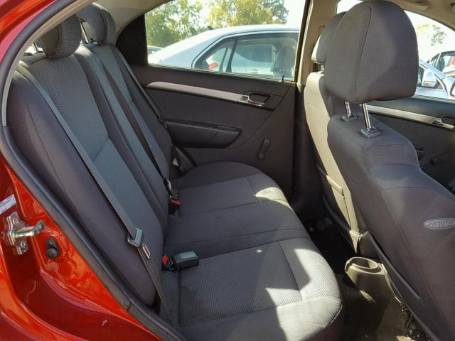 KL1TD5DE1AB120147 - 2010 CHEVROLET AVEO LS 红色 照片 6
