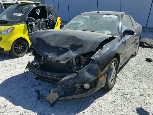 1G2JB12F737177408 - 2003 PONTIAC SUNFIRE BLACK photo 2