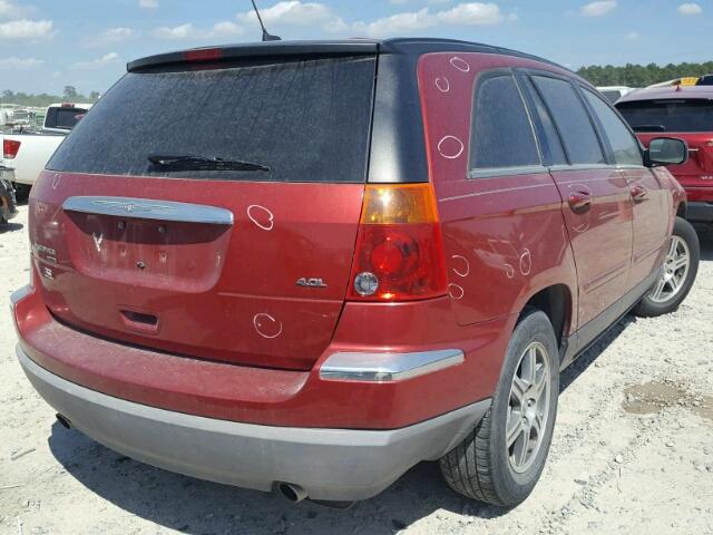 2A8GM68X37R254110 - 2007 CHRYSLER PACIFICA T RED photo 4