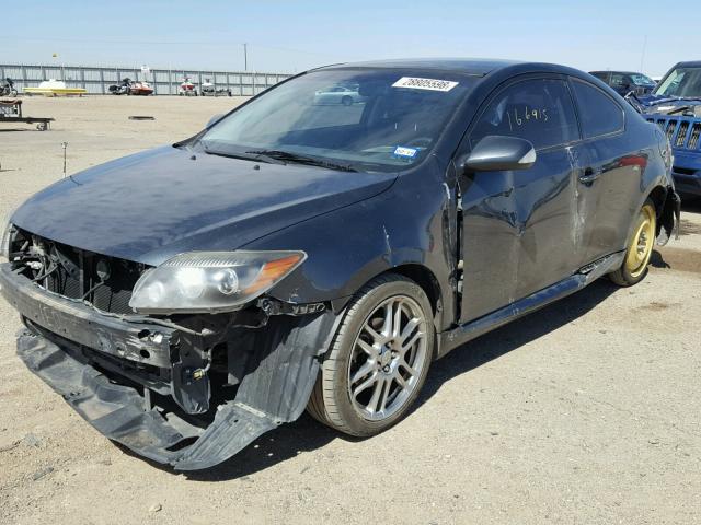 JTKDE3B71A0308304 - 2010 TOYOTA SCION TC BLACK photo 2