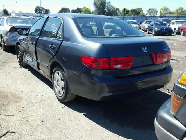 1HGCM56455A125829 - 2005 HONDA ACCORD LX GRAY photo 3