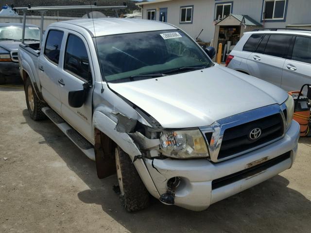 5TEJU62N87Z460442 - 2007 TOYOTA TACOMA DOU SILVER photo 1