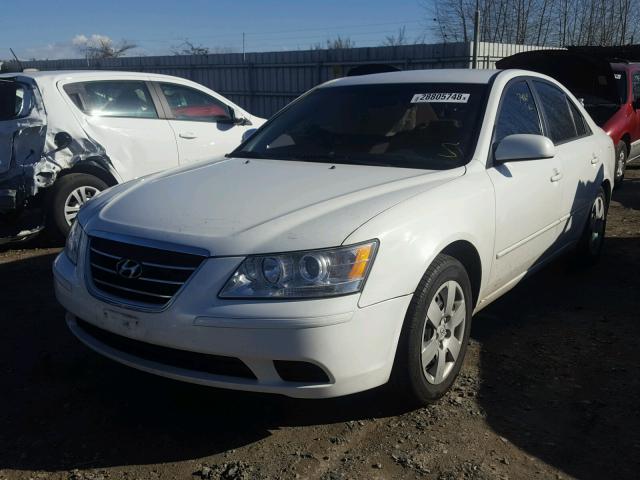 5NPET46C79H428010 - 2009 HYUNDAI SONATA GLS WHITE photo 2