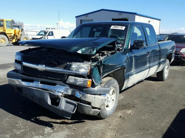 2GCEK19T141408083 - 2004 CHEVROLET SILVERADO GREEN photo 2