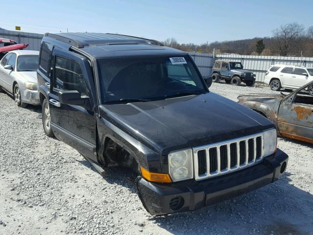 1J8HG48K17C691102 - 2007 JEEP COMMANDER BLACK photo 1
