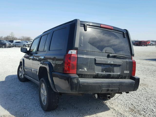 1J8HG48K17C691102 - 2007 JEEP COMMANDER BLACK photo 3