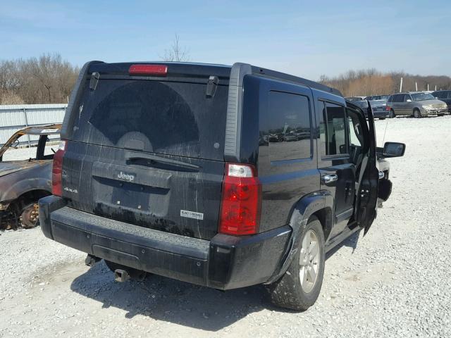 1J8HG48K17C691102 - 2007 JEEP COMMANDER BLACK photo 4