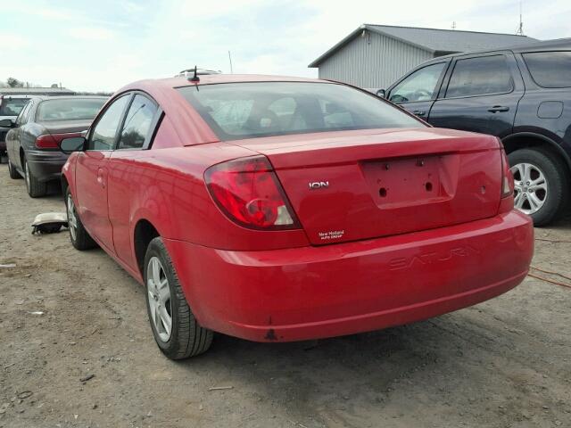1G8AN15F66Z142375 - 2006 SATURN ION LEVEL RED photo 3