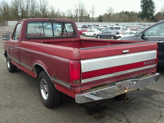 1FTDF15N7LLA86288 - 1990 FORD F150 RED photo 3