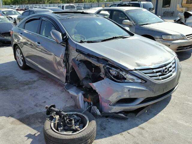 5NPEC4AC2DH610228 - 2013 HYUNDAI SONATA SE GRAY photo 1