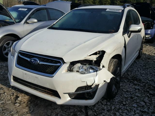 JF1GPAP65G8306655 - 2016 SUBARU IMPREZA SP WHITE photo 2