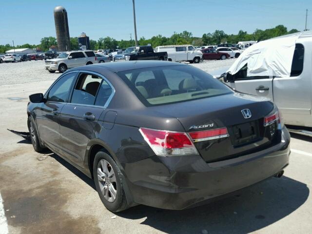 1HGCP2F41CA083906 - 2012 HONDA ACCORD LXP BROWN photo 3