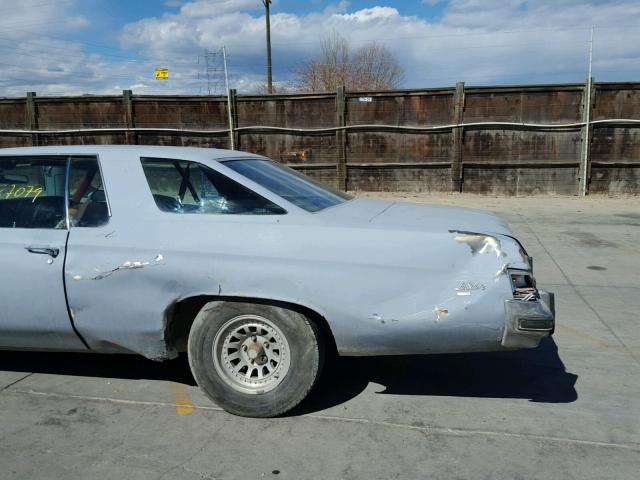 4P57J5Y105890 - 1975 BUICK LESABRE GRAY photo 9