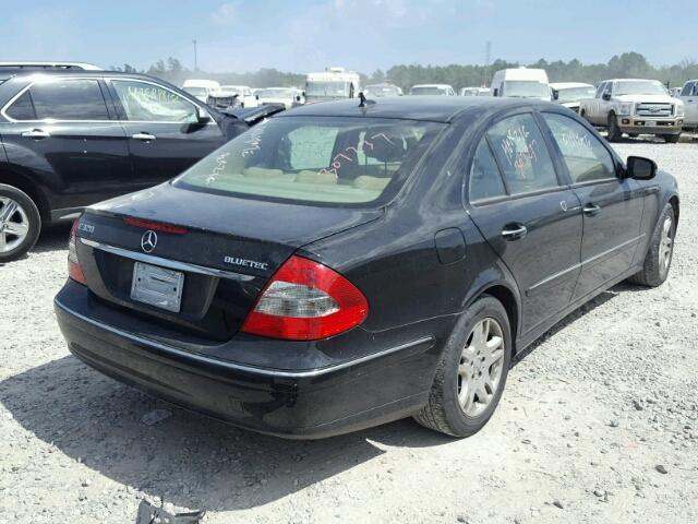 WDBUF22X57B064537 - 2007 MERCEDES-BENZ E 320 CDI BLACK photo 4