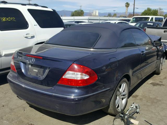 WDBTK56F18T099288 - 2008 MERCEDES-BENZ CLK 350 BLUE photo 4