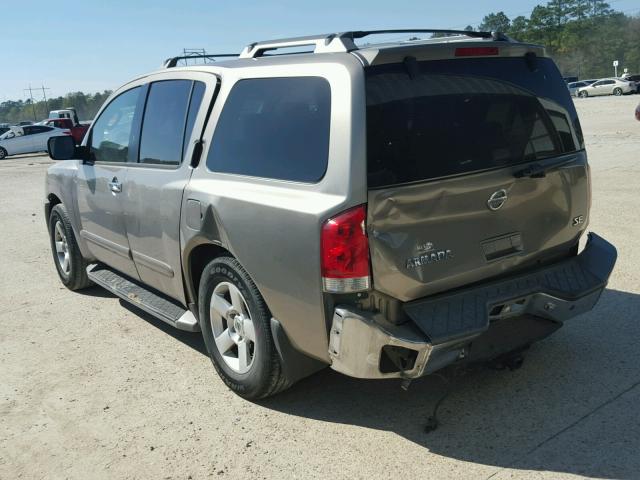 5N1BA08A77N716325 - 2007 NISSAN ARMADA SE BROWN photo 3