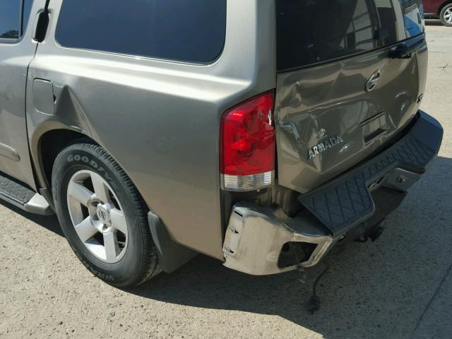 5N1BA08A77N716325 - 2007 NISSAN ARMADA SE BROWN photo 9