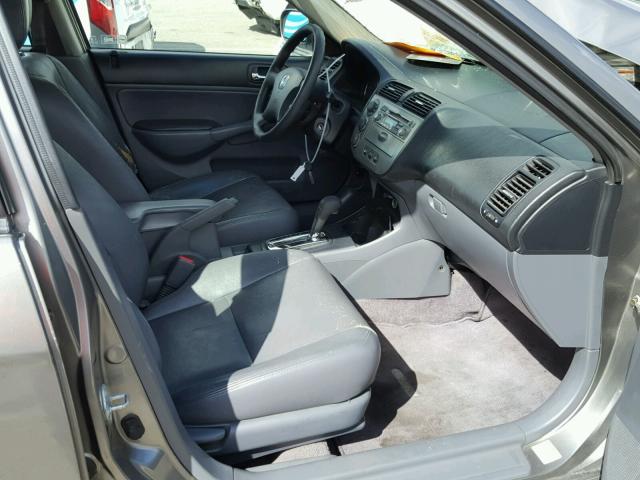 JHMES96694S021731 - 2004 HONDA CIVIC HYBR GRAY photo 5