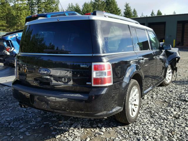 2FMHK6CC7CBD10313 - 2012 FORD FLEX SEL BLACK photo 4