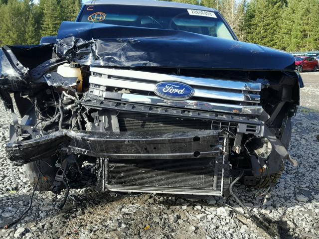 2FMHK6CC7CBD10313 - 2012 FORD FLEX SEL BLACK photo 9